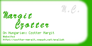 margit czotter business card